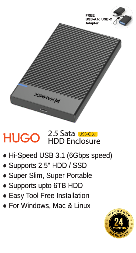 Hammok Hugo USB-C Enclosure 3.1