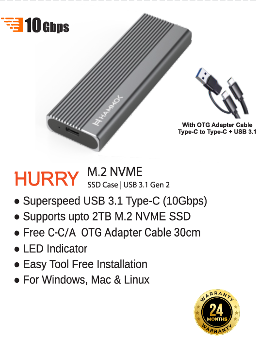 Hammok Hurry NVME Enclosure 3.1
