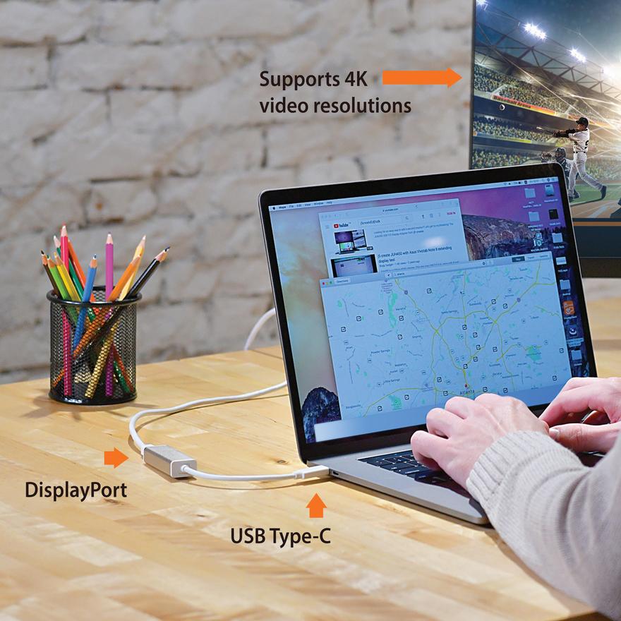 j5create USB™ Type-C to 4K DisplayPort™ Adapter (JCA140)