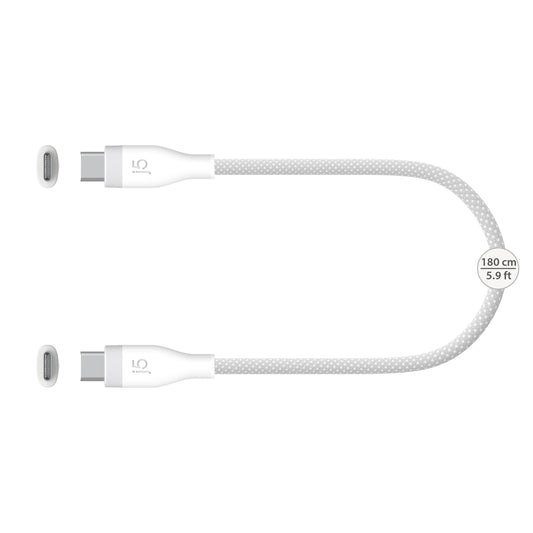 j5create USB-C® 60W Ultra Soft Double-Braided Fast Charging Cable (UCX18L18W)