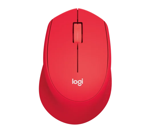 Logitech M331 Silent Plus Wireless Mouse (Red)