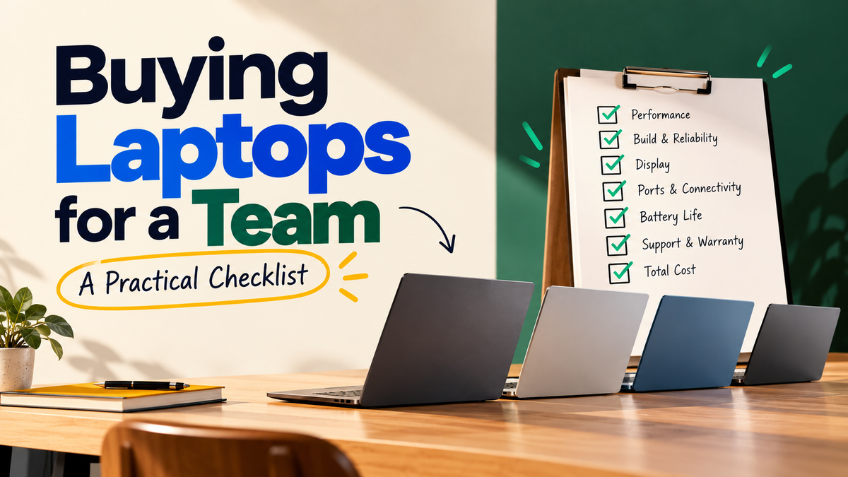 Buying laptops for a team: a practical checklist