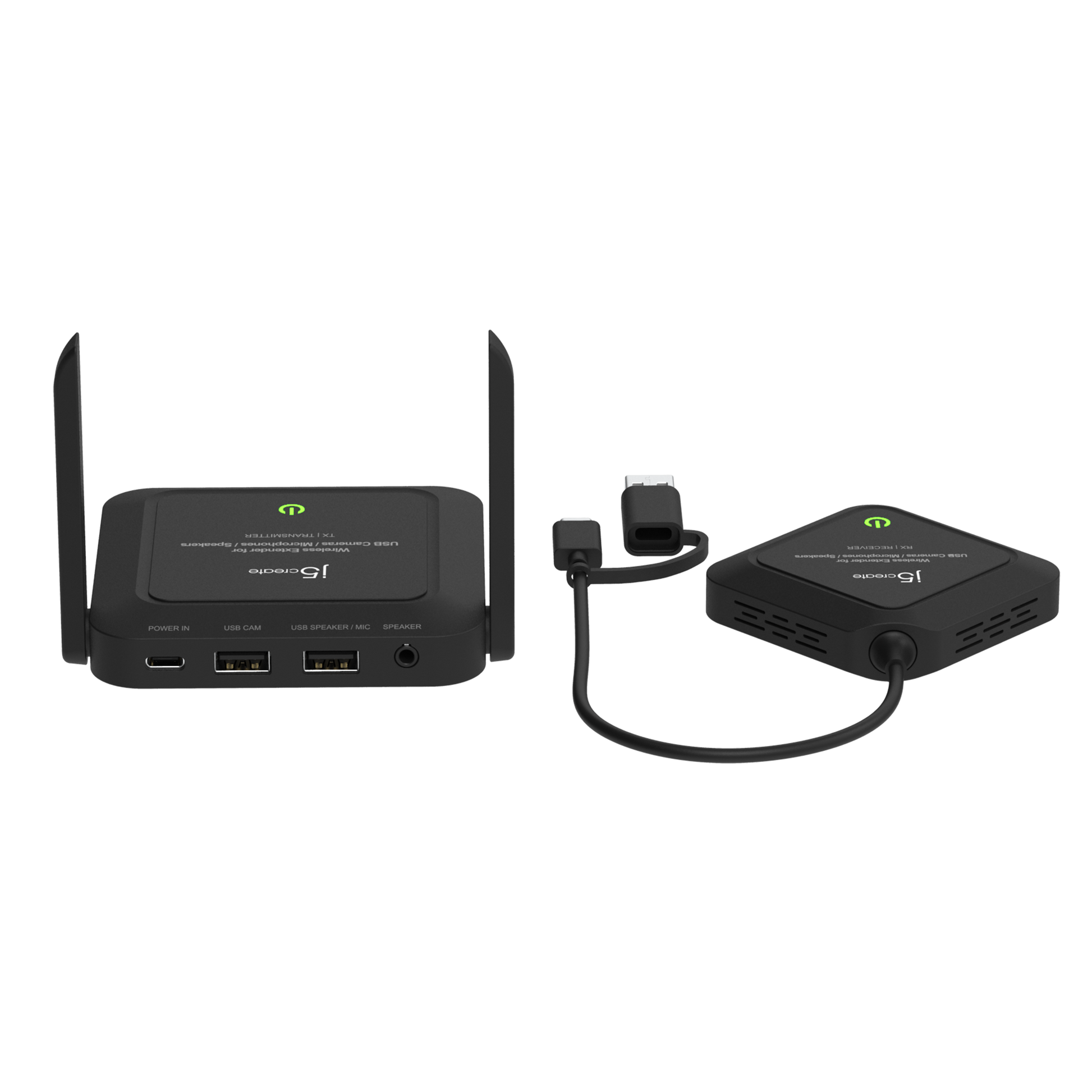 
j5create Wireless Extender for USB™ Cameras / Microphones /  Speakers (JVW120)