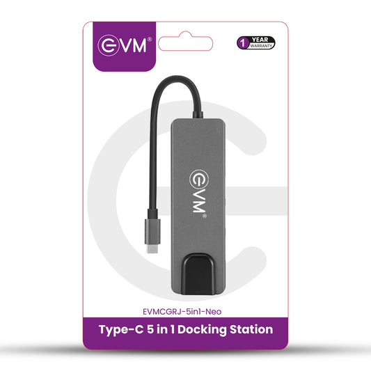 
EVM 5 IN 1 Type C Hub (CGRJ 5-IN-1 NEO)