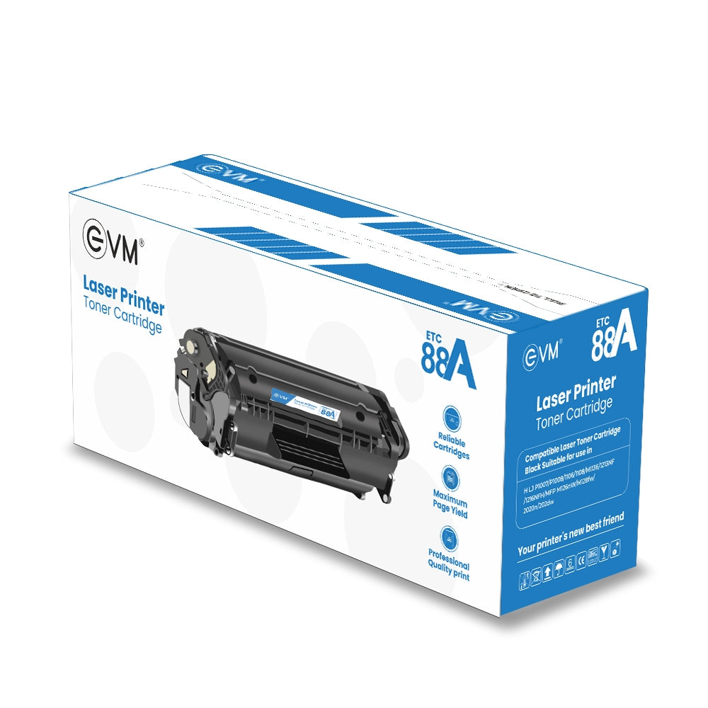 
EVM Laser Printer Toner Cartridge EVM Etc 88A