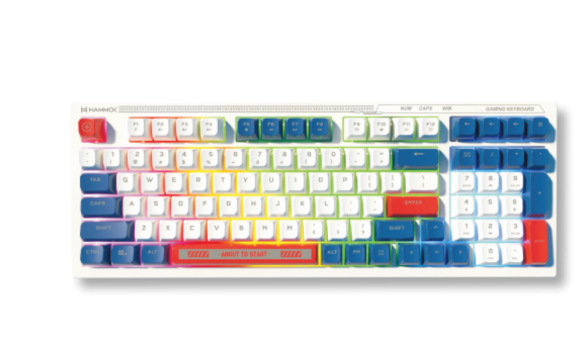 
Hammok Spartan Gaming Usb Keyboard Rainbow Backlight-Blue &amp; Yellow
