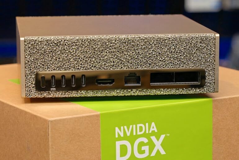
NVIDIA DGX Spark Personal AI Supercomputer | 128GB Unified Memory | 4TB PCIe Gen5 SSD | Grace Blackwell GB10 | Up to 1 PFLOP FP4 AI Performance | Local LLM &amp; Generative AI Workstation