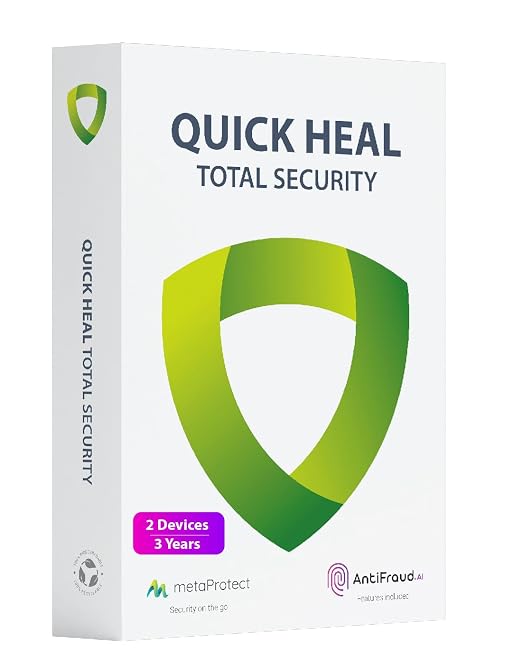 
Quick Heal | Total Security | Latest Version | 2 Users | 3 Years (Physical Box)