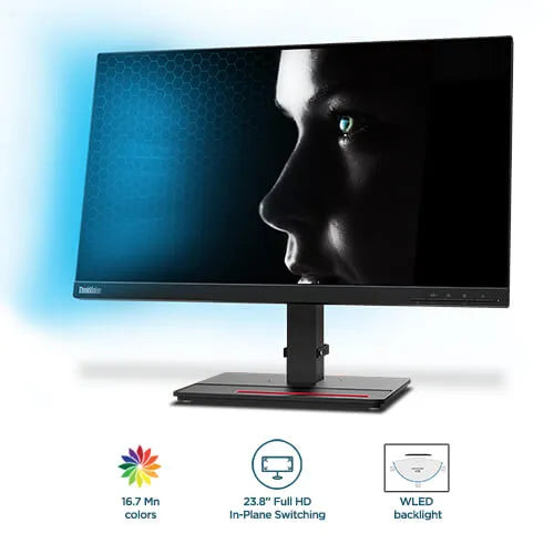 
Lenovo ThinkVision T24i-2L 60.45cms(23.8 inch) FHD Monitor 62B0MAR1WW (62B0MAR1WW)