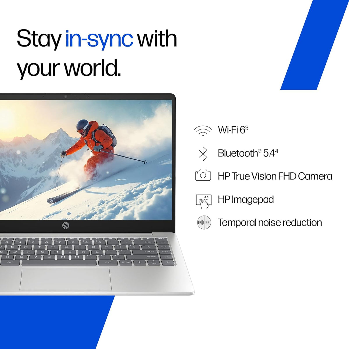 
HP 14-EP1151TU Laptop, Intel Core Ultra 7 155H ,16GB DDR5, 512GB SSD FHD,14 Inch Win11 With M365 Basic(1yr)* Office24.