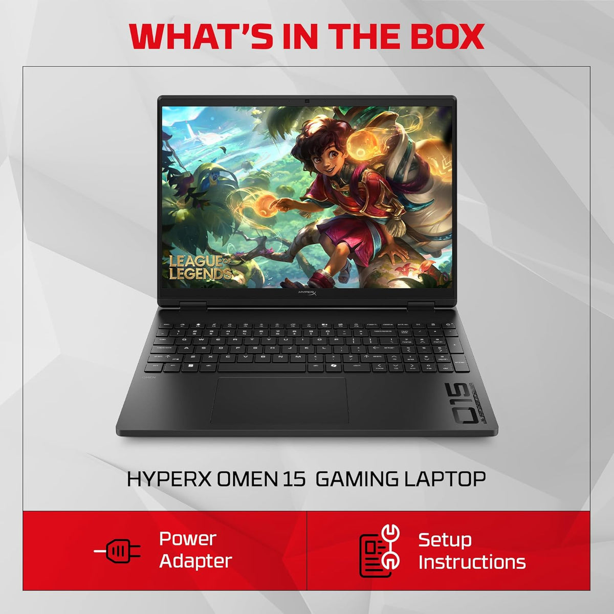 
HP HyperX Omen 15-gb0038AX - Ryzen 7 260, 24GB DDR5, 1TB SSD, Shadow Black - 1080p TNR