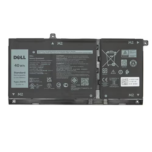 
Dell 3-cell 40 Wh Lithium Ion Replacement Battery for Select Laptops