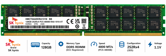 
SK hynix 128GB DDR5-4800 Server RAM