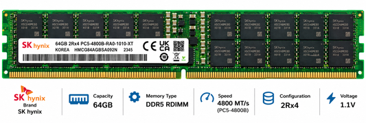 
SK hynix 64GB DDR5 4800MHz Server RAM