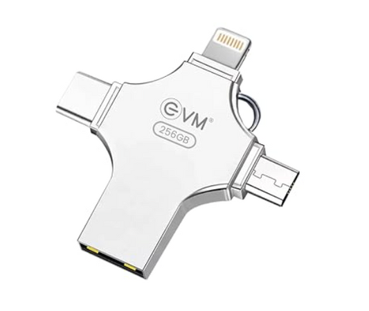 
EVM 256GB EnStore 4 In 1 OTG 3.0 Flashdrive [EVM4D/256]