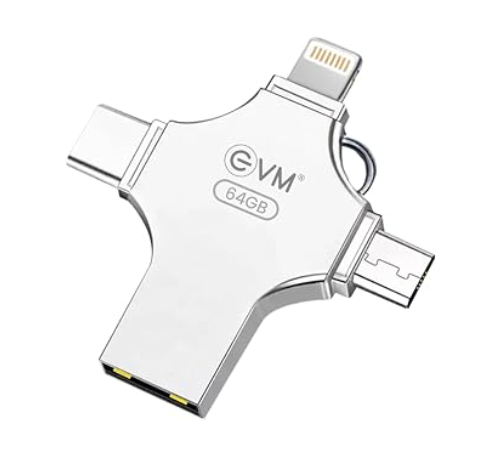 
EVM 64GB EnStore 4 In 1 OTG 3.0 Flashdrive [EVM4D/64G]