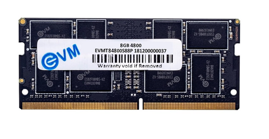 
EVM 8GB DDR5 4800 MHZ SODIMM (EVMT8G4800S88P)