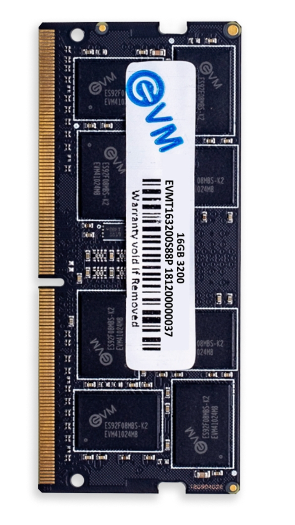 
EVM 16 GB DDR4 3200 SODIMM (EVMT16G3200S88P)