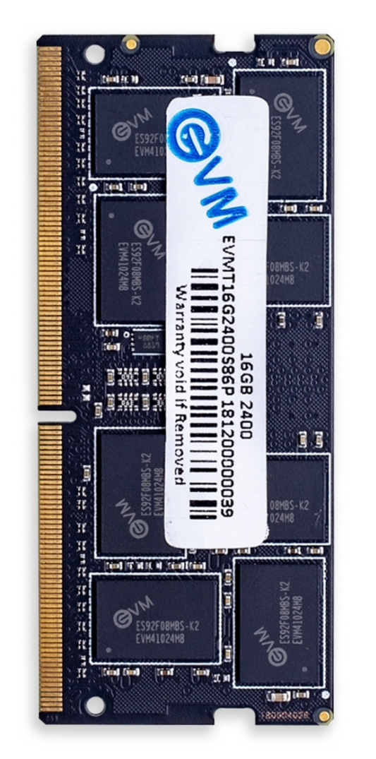 
EVM 16 GB DDR4 2400 SODIMM (EVMT16G2400S86P)