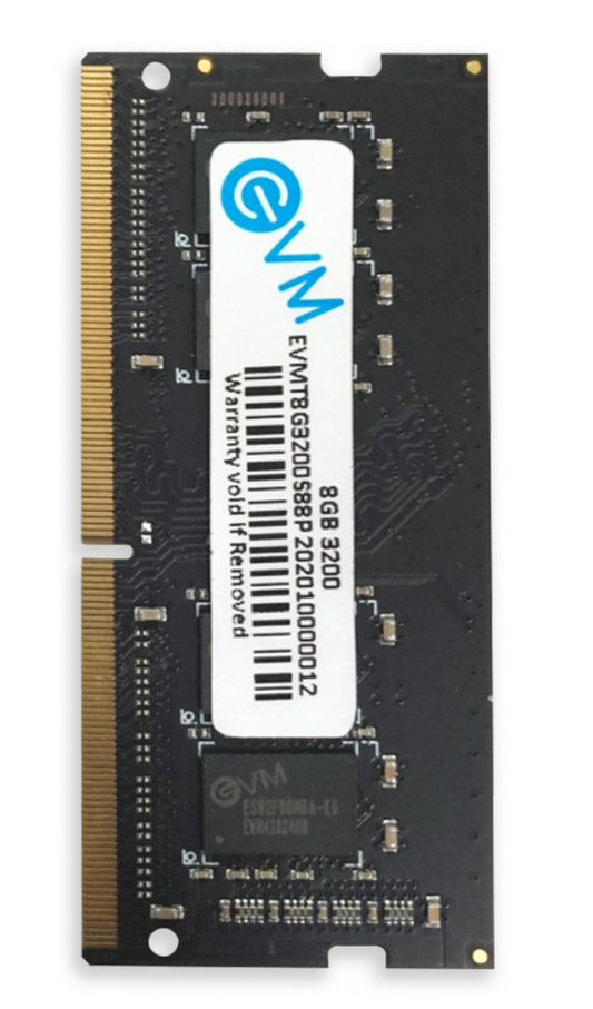 
EVM 8 GB DDR4 3200 SODIMM (EVMT8G3200S88P)
