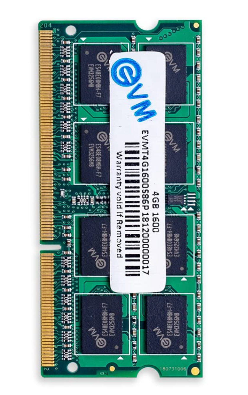 
EVM 4 GB DDR3 1600 SODIMM 8IC 1.35V (EVMT4G1600S88P)