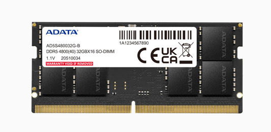 
ADATA 32GB 4800MHz So-Dimm DDR5 For Laptop RAM