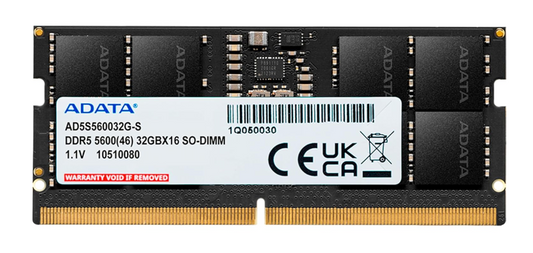 
ADATA 32GB 5600MHz So-Dimm DDR5 For Laptop RAM
