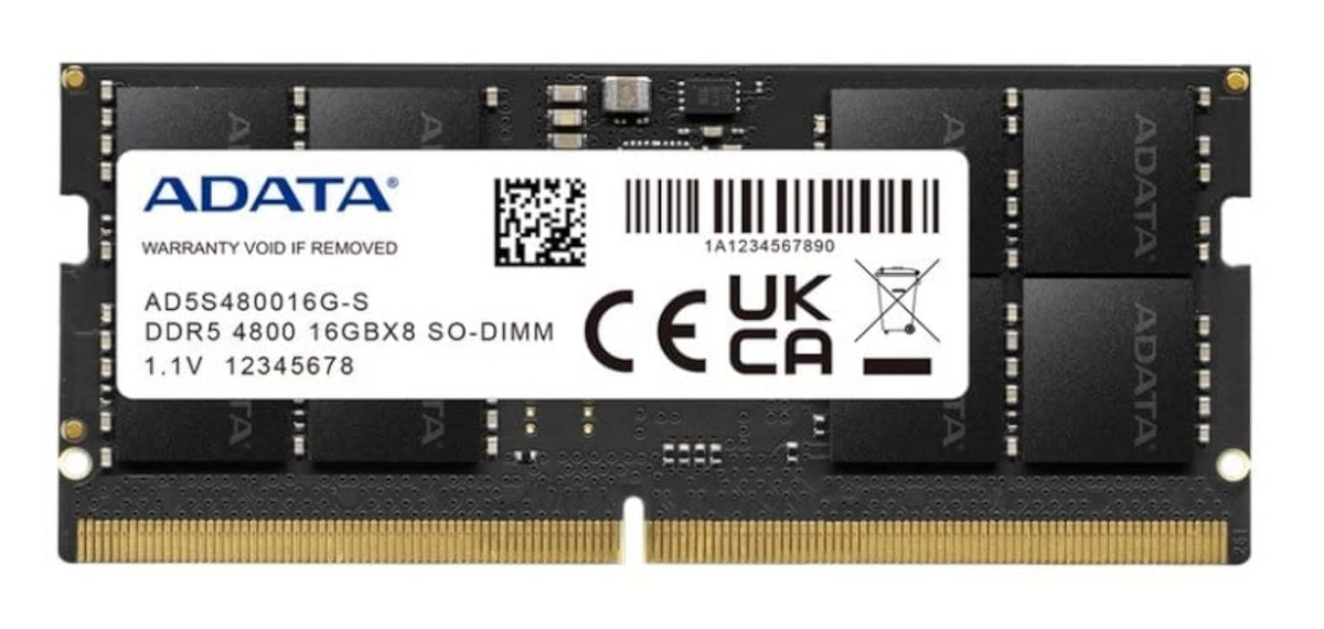 
ADATA 16GB DDR5 4800MHz FOR Laptop RAM