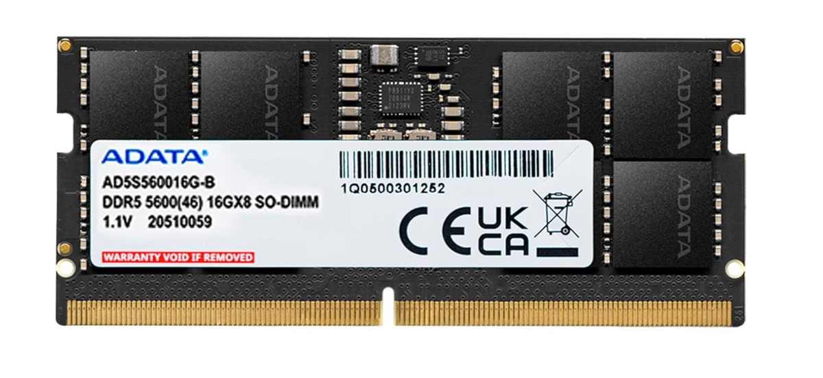 
ADATA 16GB DDR5 5600MHz FOR Laptop RAM