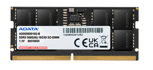 
ADATA 16GB DDR5 5600MHz FOR Laptop RAM