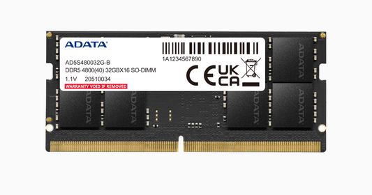 
ADATA 8GB 4800MHz So-Dimm DDR5 For Laptop RAM