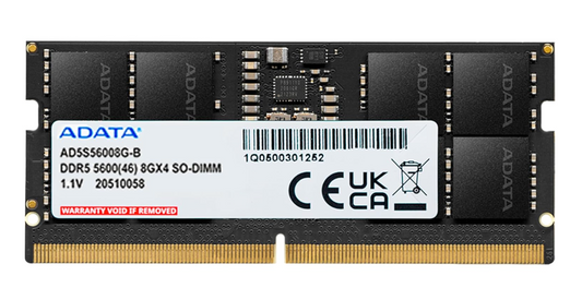 
ADATA 8GB 5600MHz So-Dimm DDR5 For Laptop RAM