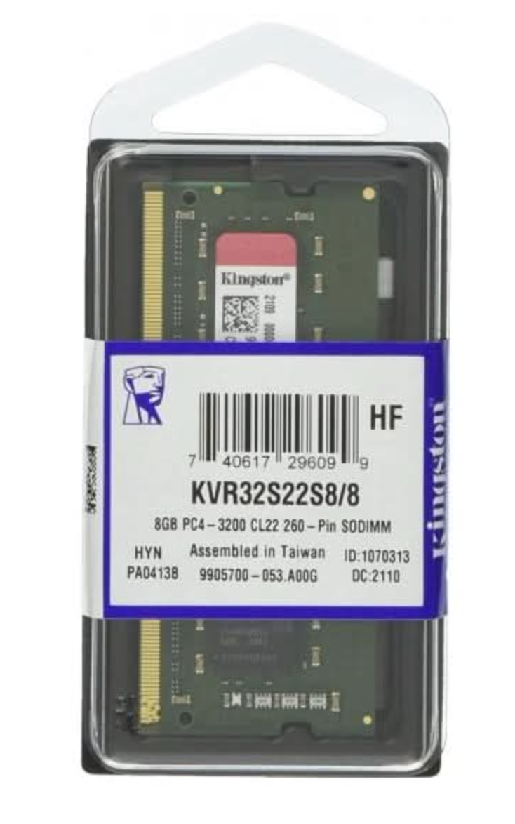 
Kingston 16GB DDR4 3200MHz For Laptop RAM