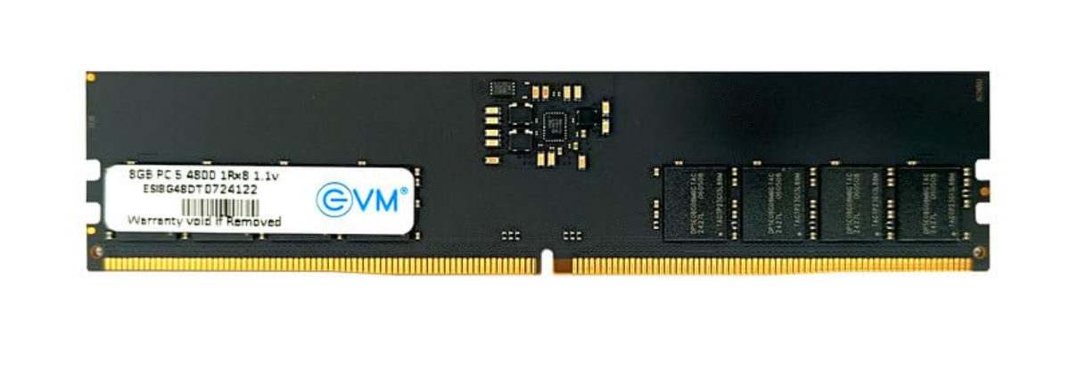 
EVM 8GB DDR5 4800 MHZ UDIMM 1GX8 (EVMT8G4800D88P)