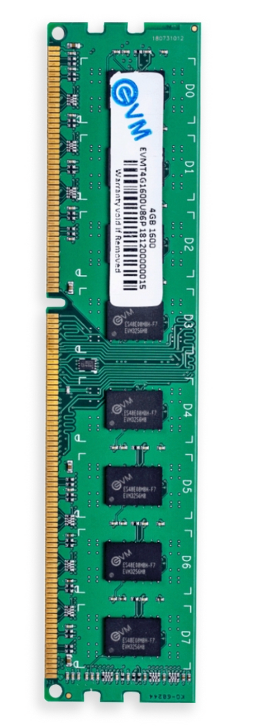 
EVM 4 GB DDR3 1600 UDIMM 8 IC (EVMT4G1600U88P)