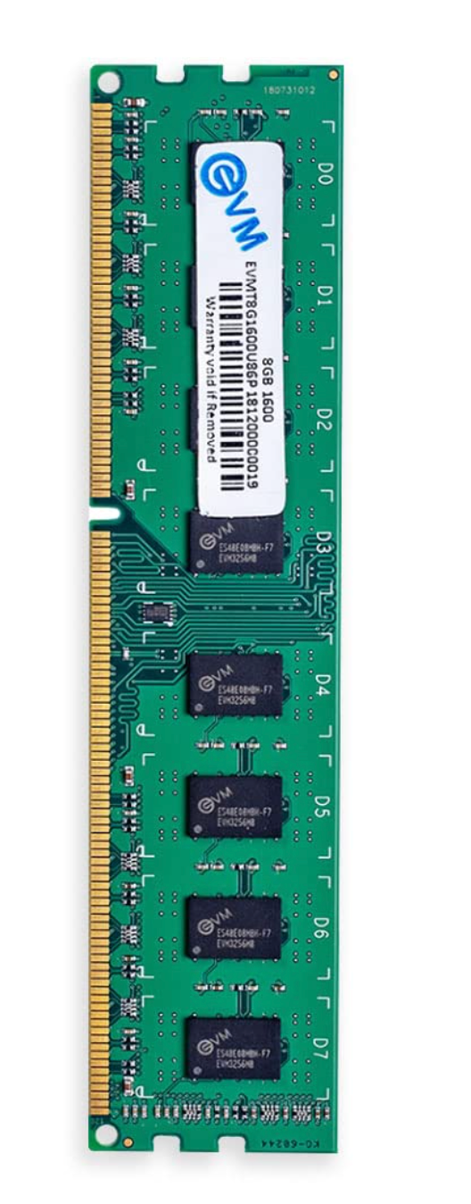 
EVM 8 GB DDR3 1600 UDIMM (EVMT8G1600U86P)