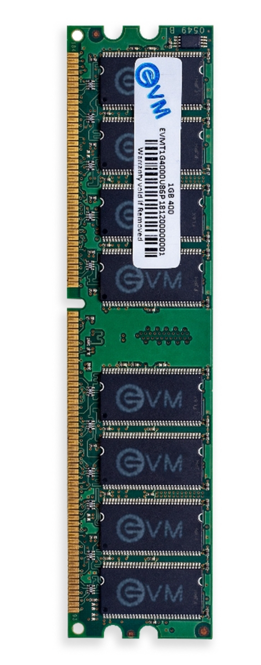 
EVM 1 GB DDR1 400 UDIMM (EVMT1G4000U86P)