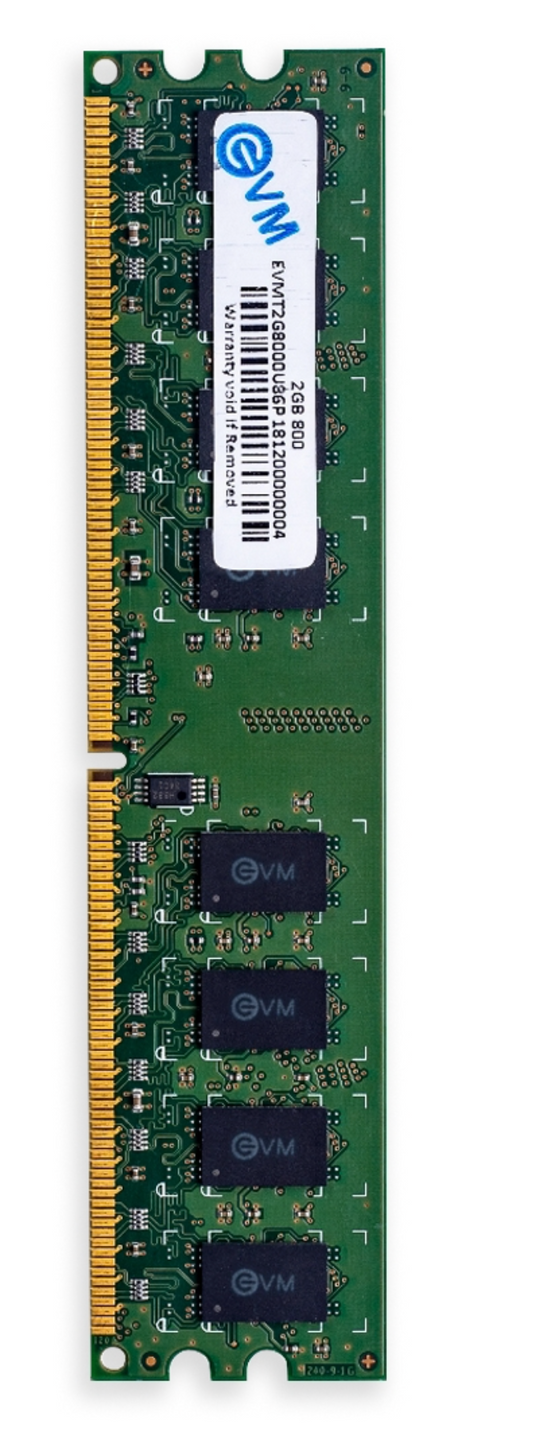 
EVM 2 GB DDR2 800 UDIMM (EVMT2G8000U86P)