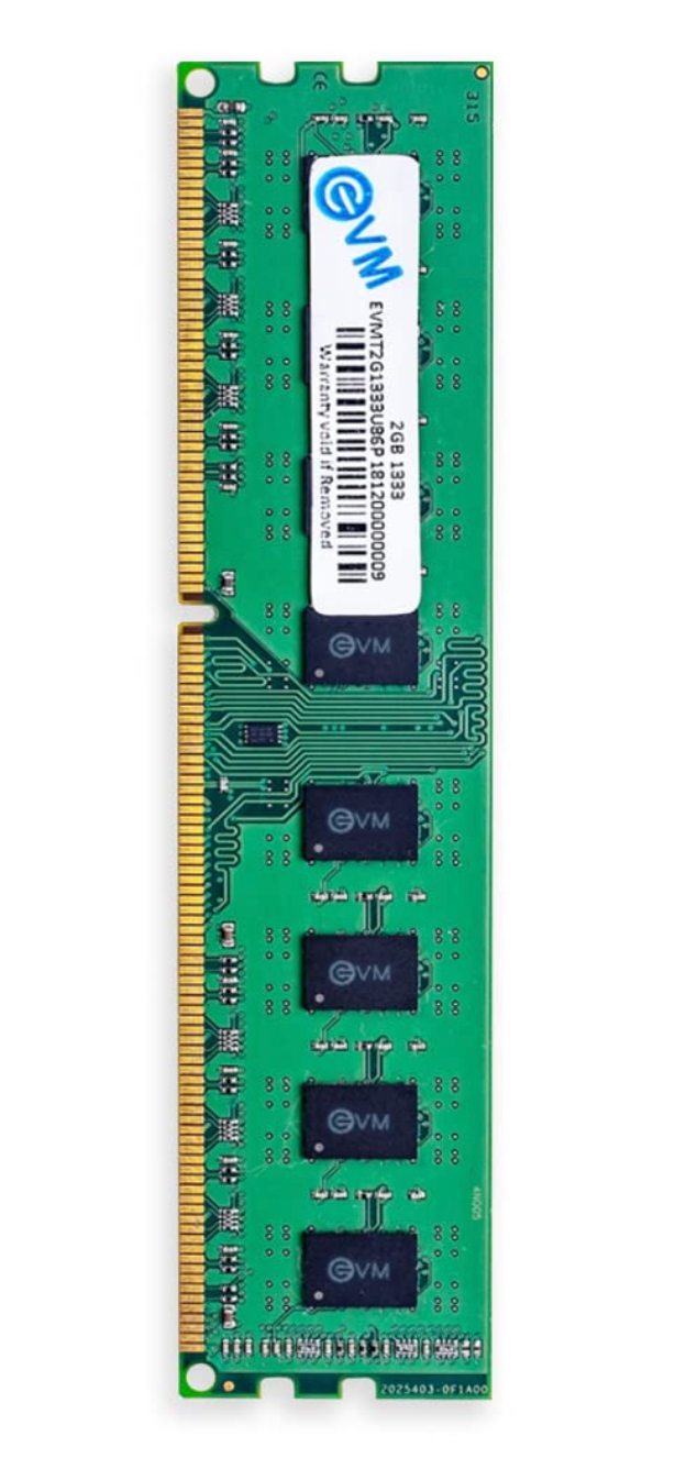 
EVM 2 GB DDR3 1333 UDIMM (EVMT2G1333U86P)