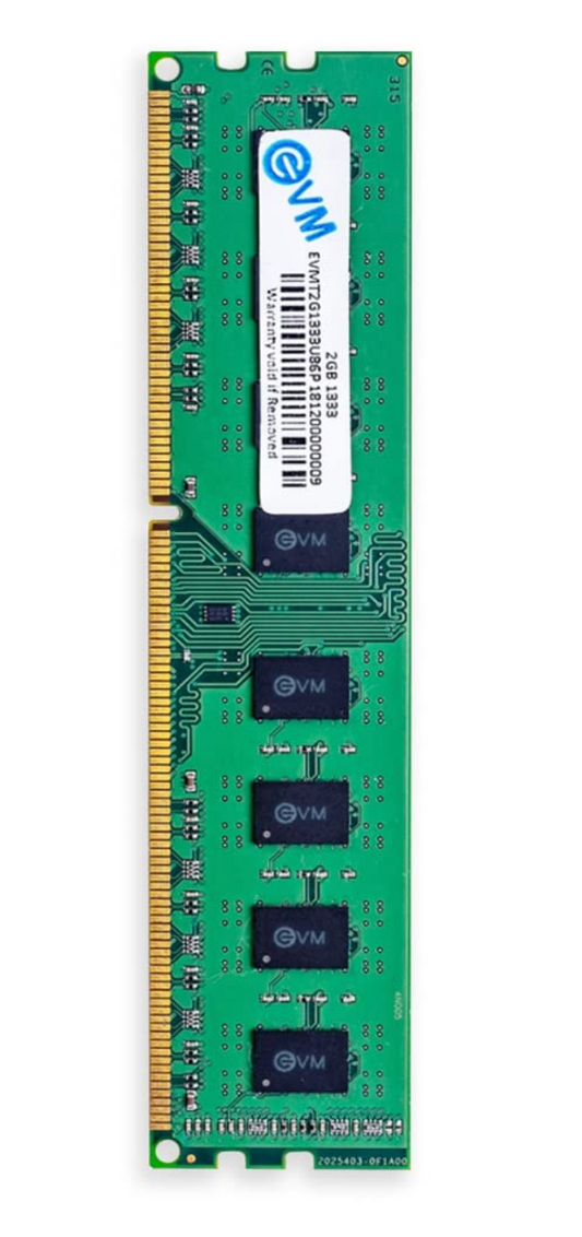 
EVM 2 GB DDR3 1333 UDIMM (EVMT2G1333U86P)