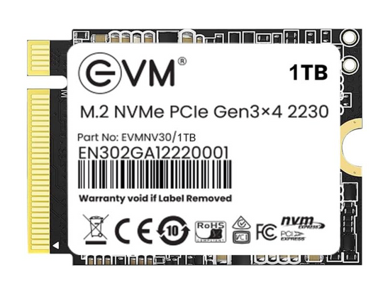 
EVM 1TB SSD NVME PCIe - 2230