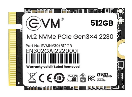 
EVM 512GB SSD NVME PCIe - 2230