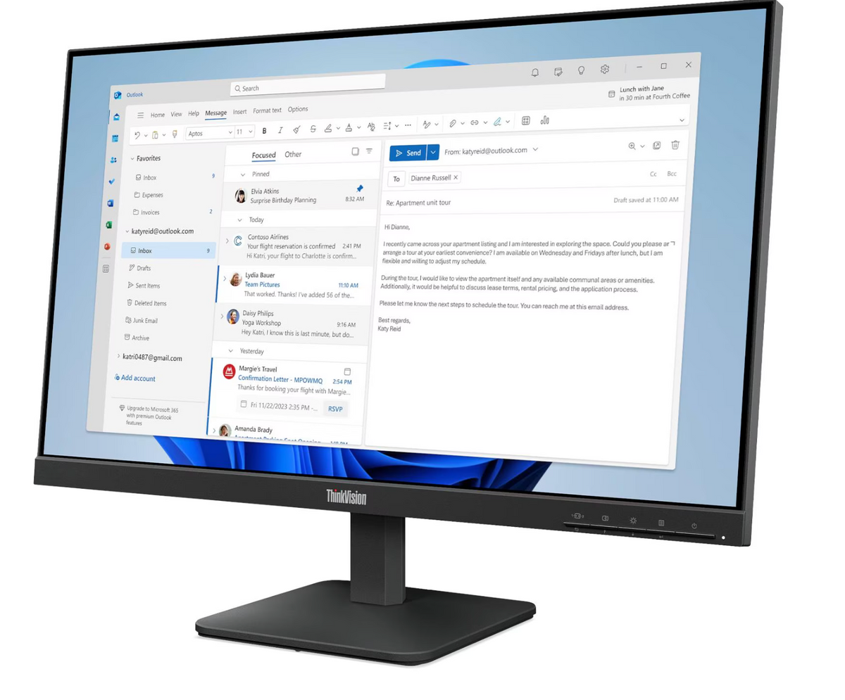 
ThinkVision S24-4e Monitor 64B5KAR1IN