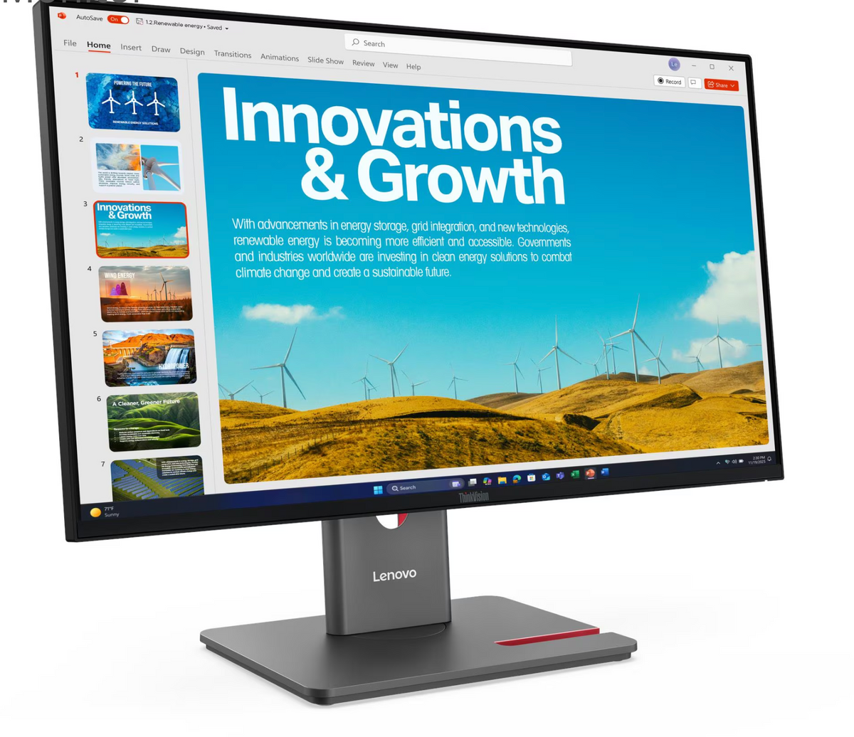 
ThinkVision P24QD-40 Monitor 64B1GAR1IN