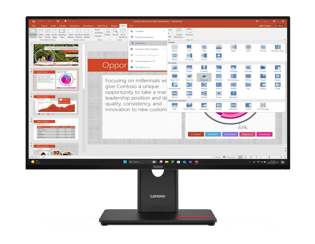 
ThinkVision T27-40 Monitor 64A5MAR6IN