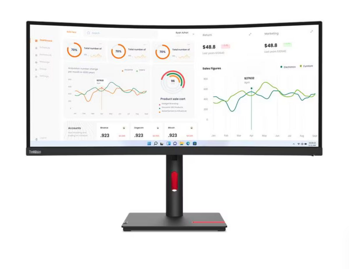 
ThinkVision T34w-30 Monitor 63D4GAR1WW