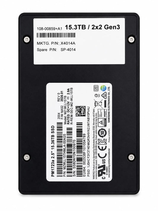 
Samsung PM1723b 15.36TB SSD 2.5" U.2  MZLL15THMLA-00AG5(X4014A)