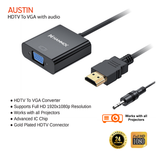 
Hammok Austin Hdmi to Vga With Audio
