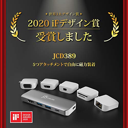 
j5create ULTRADRIVE Kit USB-C™ Multi-Display Modular Dock 11 in 1 (JCD389)
