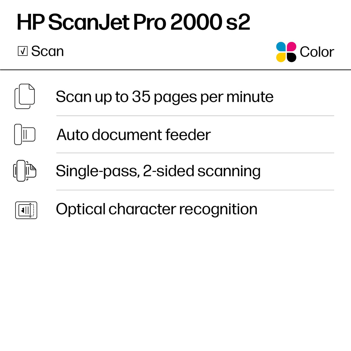 
HP ScanJet Pro 2000 S2